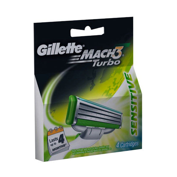 Gillette Mach3 Turbo Cartridges Sensitive