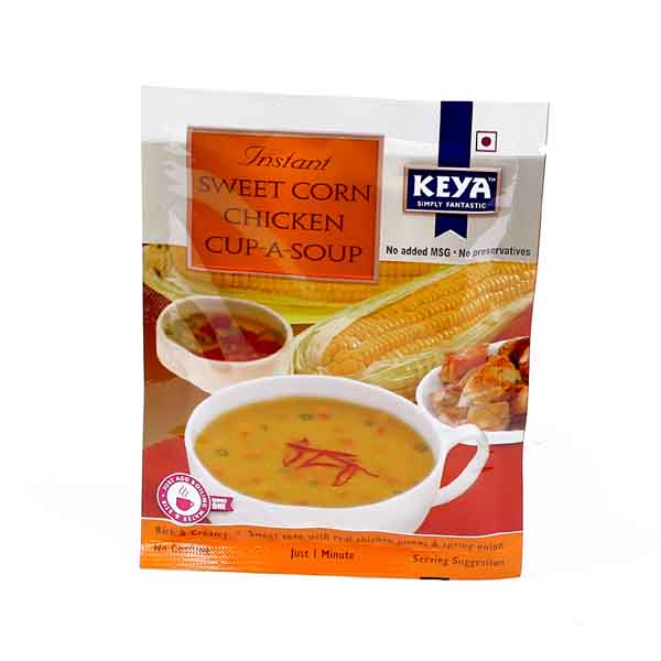 Keya Instant Sweet Corn Chicken Cup-A-Soup