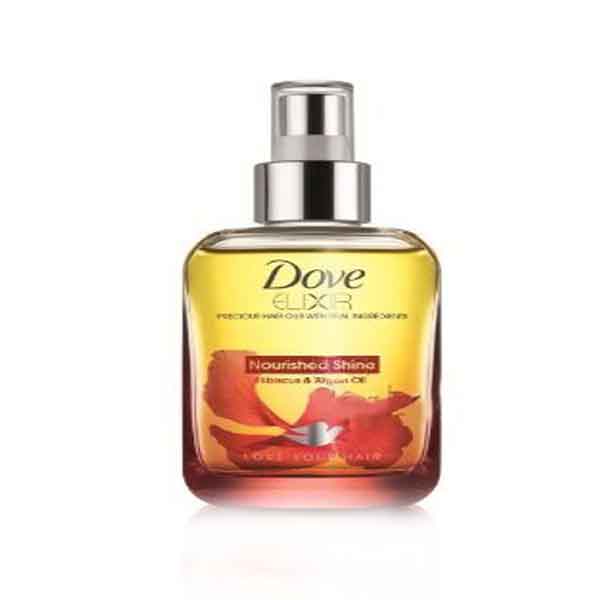 Dove Elixir Hair Oils-Nourished Shine Hibiscus & Argan Oil