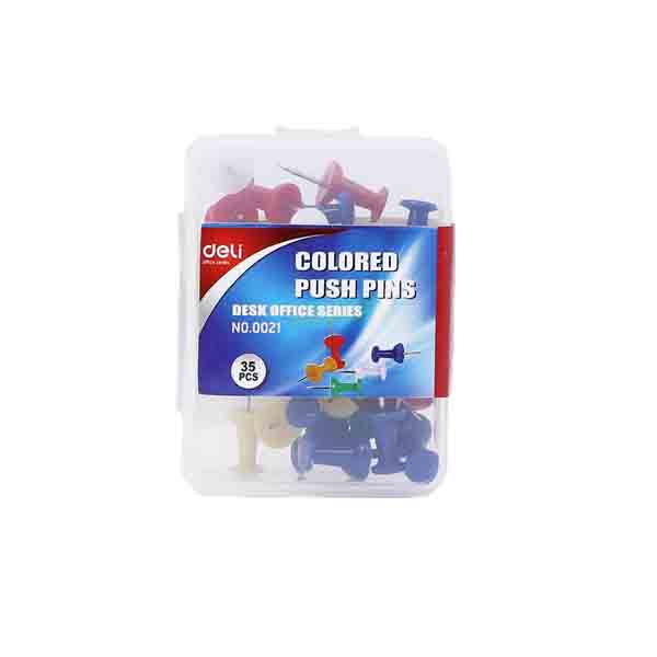 Deli Coloured Push Pins