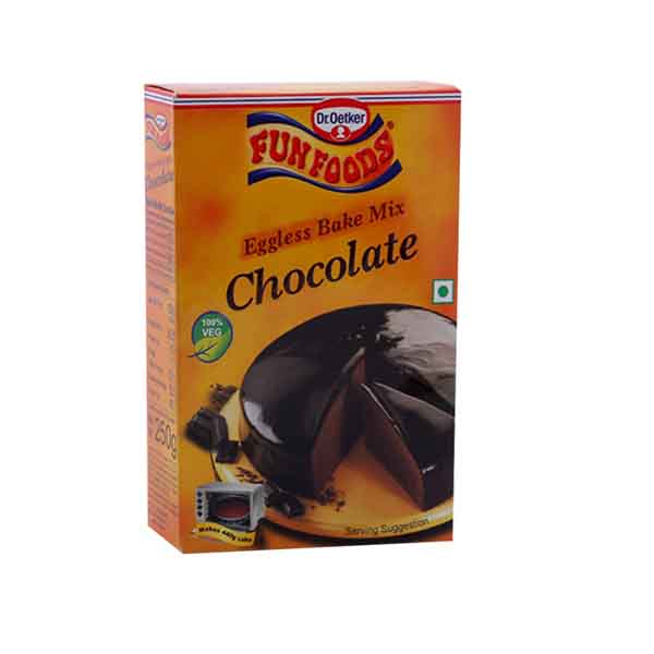 Fun Foods Chocolate Cake Mix Egg Less