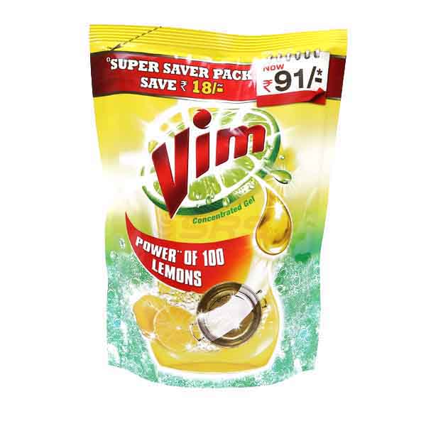 Vim Dishwash Active Gel-Pouch Lemon